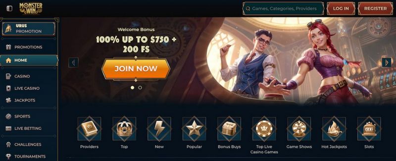 Αξιολόγηση Καζίνο MonsterWin Αξιολόγηση Καζίνο MonsterWin